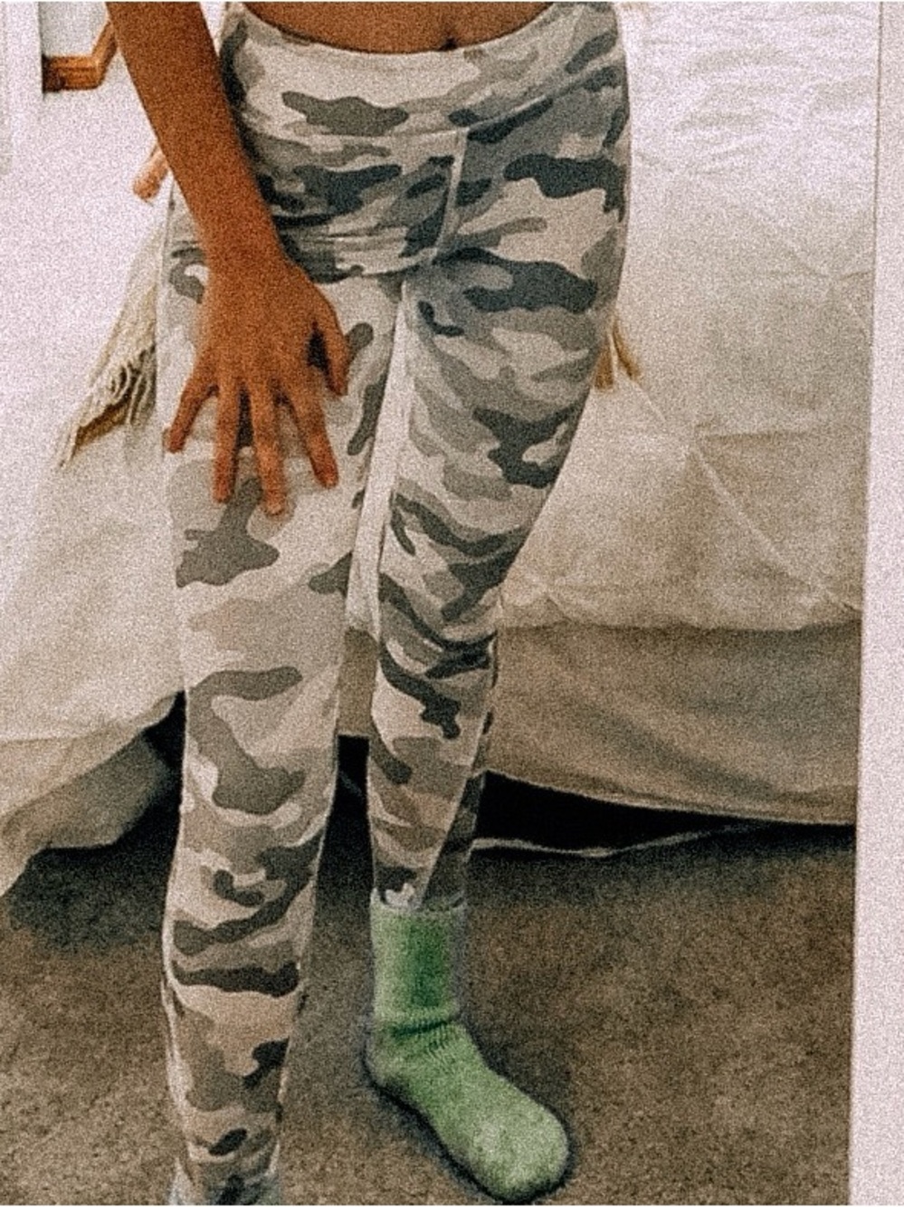 Forever 21 Gray Camo Leggings